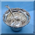 S05. Sterling silver bowl and spoon. 